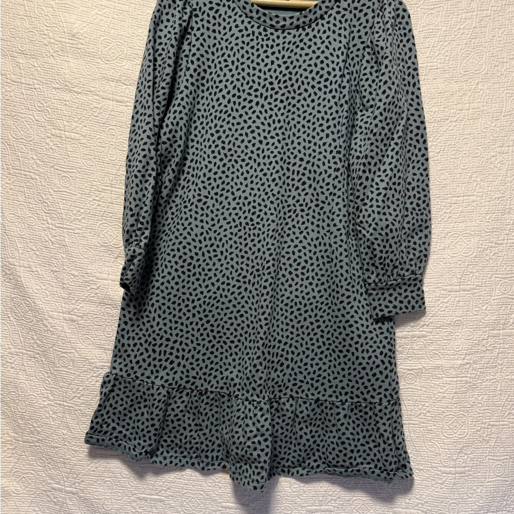 Ann Taylor Blue and Black Mini Dress